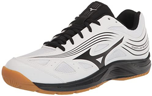 Mizuno Cyclone Speed 3 - Scarpe da pallavolo da Donna, Bianco/Nero, 37 EU