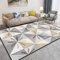 Teppich Badezimmer Rug Superweiches Graues Geometrisches Druckdesign, Modern Waschbar Teppichboden Auslegware 180X260CM