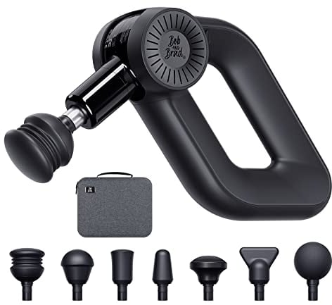Bob and Brad D6 Pro Massagepistole mit 16mm Amplitude, Percussion Massage Gun Muskel Massagegerät, Massage Pistole mit 2500mAh Akku und 7 Massageköpfen für Schulter Rücken Bein Muskelentspannung