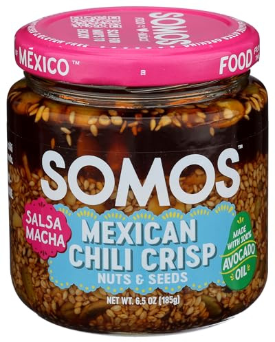 Somos, Chili Crisp Salsa Macha With Nuts, 7 Ounce