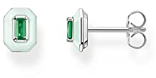 Thomas Sabo Damen Single-Ohrstecker in der Farbe Silber aus 925 Sterlingsilber mit Zirkonia, Größe: 8x6mm, H2270-496-6