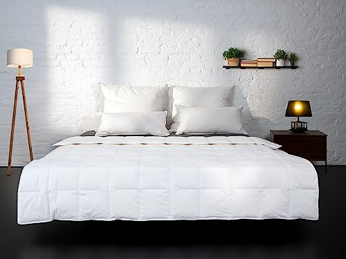 BEFA NATUR Made in Germany Primaloft Decke 200x200 cm aus hochwertiger Daunenalternative, Sommerdecke, Allergiker geeignet, Öko-Tex 100 Klasse 1 Zertifiziert