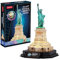 Freiheitsstatue Led - 3D Puzzle | 3D Puzzle Kinder Ab 8 | 3D Puzzle Kinder Und 3D Puzzle Erwachsene | Geschenk Für Kinder | Modellbausatz Erwachsene | 79 Teilen