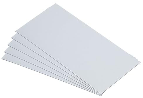 PATIKIL 5 Láminas de Acero Galvanizado, Placas de Acero Galvanizado de 10x5 cm y 0,8 mm de Grosor para Reparación de Tejados, Fijación, Manualidades y Proyectos de Bricolaje