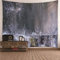 CEVAN Wandbehang Modern Wanddekoration Dachschräge Eisskulptur Wandteppich Modern Art Tapisserie Yoga Kunst Dekorationen Decke Wandbehang Stoff Grau Transparent 300x250cm