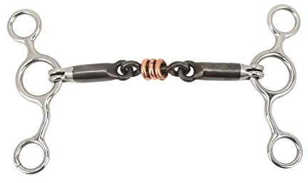 Xcello Cavallo Gag Snaffle Acciaio Inox in Ottone 145mm Bocchino Cavallo Attrezzature per Addestramento Efficace