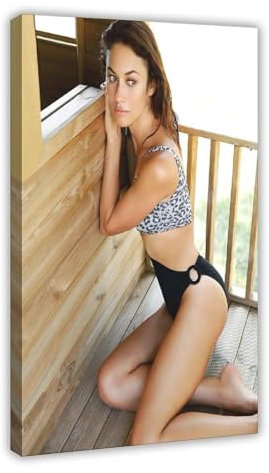 Diempi AhCor Olga Kurylenko Poster (25) Leinwand Poster Wandkunst Dekor Druck Gemälde für Wohnzimmer Schlafzimmer Dekoration Rahmenstil 60 x 90 cm
