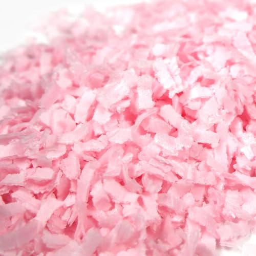 Streuselheld Schnippel Rosa 10g Esspapier Flocken | Rosa Streusel aus Esspapier-Schnipseln zum Verzieren Sprinkles für Gebäck wie Torten, Cupcakes und Muffins