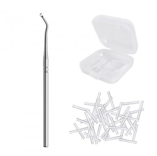 40 piezas Tiras Correctoras de Uñas Encarnadas, Corrector de Uñas de Los Pies, Separadores Corrector Uñas Encarnadas, Herramientas para Uñas Encarnadas