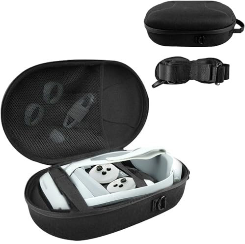 BeisDirect Funda de viaje para Pico 4 Ultra, funda de transporte a prueba de golpes para auriculares Pico4 Ultra VR, controladores y accesorios, bolsa de almacenamiento todo en uno con correa, Black,