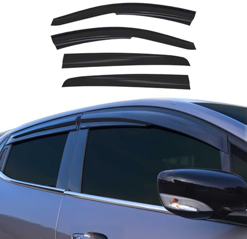 4X Windabweiser Regenabweiser kompatibel mit Opel Astra G 1998-2005 Acryl Dunkel