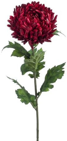 artplants.de Künstliche Chrysantheme Lazo, dunkelrot, 75cm