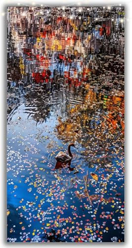 Diamond Painting Erwachsene Gans, See Diamond Painting XXL 180x90CM Basteln Erwachsene Kinder Diamant Malerei Set, DIY Mosaikherstellung, 5D Crystal Strass Stickerei Sets Wand Deko Aesthetic Y2-1037