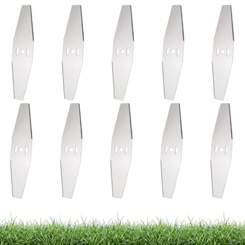 JYNVO 10Pcs Lama Decespugliatore, Lame per decespugliatore, Lama Tagliaerba, Accessori Decespugliatore, per tosaerba per tagliaerba da giardino e utensili elettrici da esterno