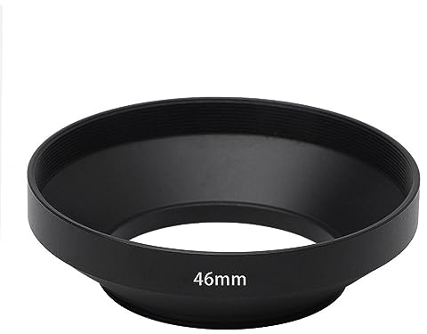 HAISENG Kamerabreite Metall-Gegenlichtblende zum Einschrauben, 39 mm, 40,5 mm, 43 mm, 46 mm, 49 mm, 52 mm, 55 mm, 58 mm, 62 mm, 72 mm, 77 mm, 82 mm Objektivschutz