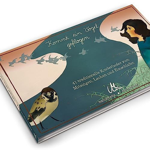 Kommt ein Vogel geflogen Kinderliederbuch | 41 Kinderlieder mit Noten für Gitarre & Klavier | Liederbuch ab 1 Jahr, Soundbuch mit Audioplayer: ... illustriertes Kinderbuch als Geschenkidee
