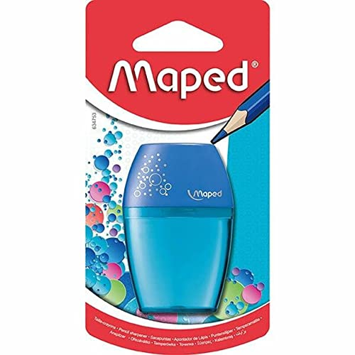 Maped 634753. Taille-crayon manuel avec un trou, avec réservoir amovible. Blanc