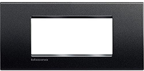 BTicino Livinglight Placca 3 Moduli, Forma Rettangolare, Antracite, 1 Pezzo