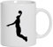 Shirtstreet24, BASKETBALL PLAYER, NBA Sport Kaffee Becher mit Motiv bedruckte Tasse Mug Kaffeebecher, Größe: onesize,Weiß