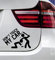 wDesigns 2er Set Autoaufkleber Don't Touch My CAR Nicht anfassen! Tuning Aufkleber OEM