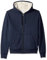 Amazon Essentials Giacca con Cappuccio a Cerniera Intera in Pile Foderata in Sherpa (Taglie Forti Disponibili) Donna, Blu Marino Puntinato, XL