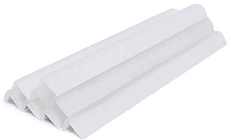 Protections de bord et d'angle, paquet de 0,8 pi * 8, protections d'angle en silicone de qualité alimentaire pour la protection des bébés (pure)