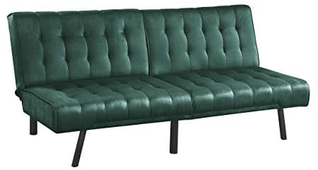Atlantic Home Collection Pierre Sofabett, Polyester, Grün, 178 x 76 x 82 cm