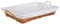 HERSIG - Bandeja Plancha Mimbre Natural | Cesta Colada Rectangular con Forro y Asas - 60 x 40 x 10 cm