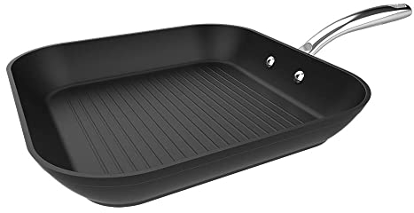 Cecotec Grill Polka Fantasy Grill Silver. Durchmesser 28 cm, Geschmiedetes Aluminium, Whitford Eterna Antihaftbeschichtung, PFOA-frei, Edelstahlgriff, Geeignet für alle Herdarten