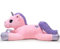 SNOWOLF Riesen Plüsch Spielzeug Einhorn Große Plüsch Tier Spielzeug Plüsch Kissen Großes Pferd Plüsch Flauschige Einhorn Plüsch Puppe Geschenk für Kinder Mädchen Jungen(Rosa,110cm)