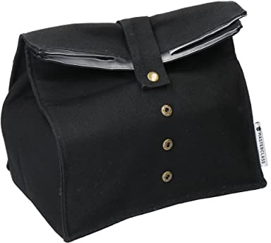 MasterClass Roll Top Lunch/Sandwich Bag with Antimicrobial Lining, Black