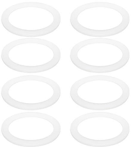 Adabuing Gasket Seal Ring Replacement for Aluminium Stovetop Coffee Maker Pots Bialetti Moka Express Dama 6 Cups Spare Food Grade Silicone (Better Than Rubber)-8 pack