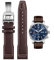 HEYOZURY Uhrenarmband für IWC Watch 20mm 21mm Ersatzband aus echtem Leder Schwarz Blau Braun Ersatz Armband Strap Original for Für IWC Pilot-Serie für Männer