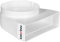 KOTARBAU® Raccordo di deviazione 90° per condotto di ventilazione, 204 x 60 mm, in plastica, diametro 150 mm, bianco, raccordo per canale di scarico, angolo di collegamento per canale piatto, quadrato