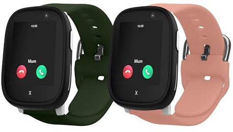 kwmobile Armband S kompatibel mit Xplora X6 Play - 2X Fitnesstracker Sportarmband aus TPU und Silikon
