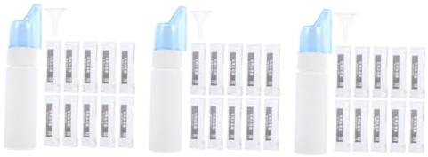 ibasenice 3 Pezzi Bottiglia Aspiratore Nasale Elettrico Per Lavaggio Sinusale Spray Neonato Ventosa Nasale Bambino Detergente Nasale Sale Per Lavaggio Nasale Rondella Nasale Bambino Naso