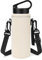 Linkidea Porte-bouteille avec sangle compatible avec Hydro Flask à goulot standard 18 oz, CamelBak Carry Cap 20 oz, IRON FLASK, porte-bouteille avec bandoulière (Blanc cassé)
