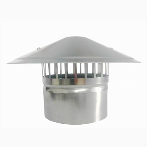 Generisch 60mm-200mm Schornsteinkappen Edelstahl Schornsteinabdeckung Ofen-Auspuffrohr Regenkappe Dachlüftungs Ablufthauben Kamin Schornstein Abdeckung(60mm/2.4)