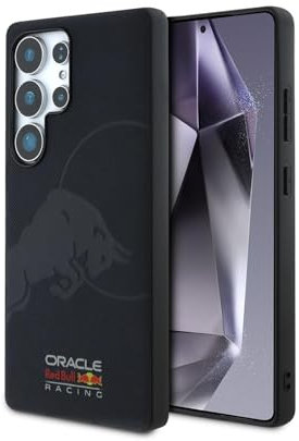 CG MOBILE Red Bull Leather Meshed Debossed Bull Hülle für Samsung Galaxy S25 Ultra kompatibel mit MagSafe Marine