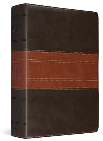 ESV Study Bible, Large Print (TruTone, Forest/Tan, Trail Design)