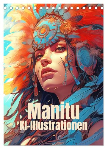Manitu - KI-Illustrationen (Tischkalender 2025 DIN A5 hoch), CALVENDO Monatskalender