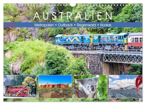 Australien - Metropolen • Outback • Regenwald • Koalas (Wandkalender 2026 DIN A3 quer), CALVENDO Monatskalender: Einzigartige Landschaften und ... Metropolen des 5. Kontinents. (CALVENDO Orte)