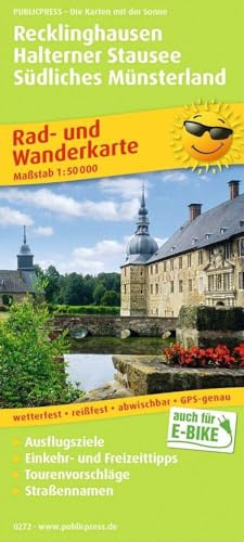 Publicpress Rad- und Wanderkarte Recklinghausen, Halterner Stausee, Südliches Münsterland 1:50.000: Rad- und Wanderkarte mit Ausflugszielen, Einkehr- ... 1:50000 (Rad- und Wanderkarte: RuWK)
