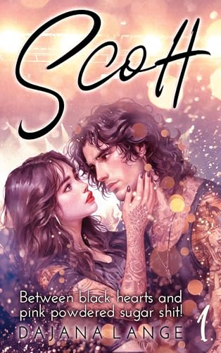 Scott: Between black hearts and pink powdered sugar shit (heart and sugar shit)