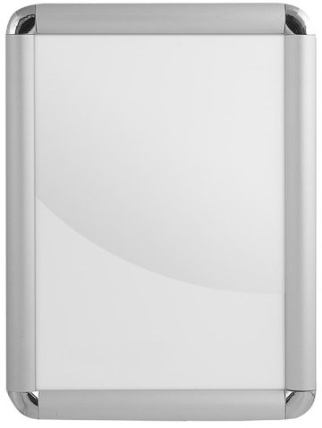 Klapprahmen DIN A4 21 x 29,7 Rondo 25 mm Profil silber matt