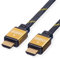 ROLINE Cable HDMI Gold High Speed con Ethernet Macho - Macho 1m