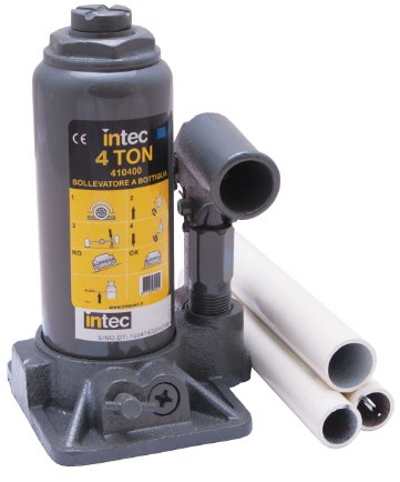 INTEC 410400 Hydraulischer Flaschenwagenheber bis 4 t