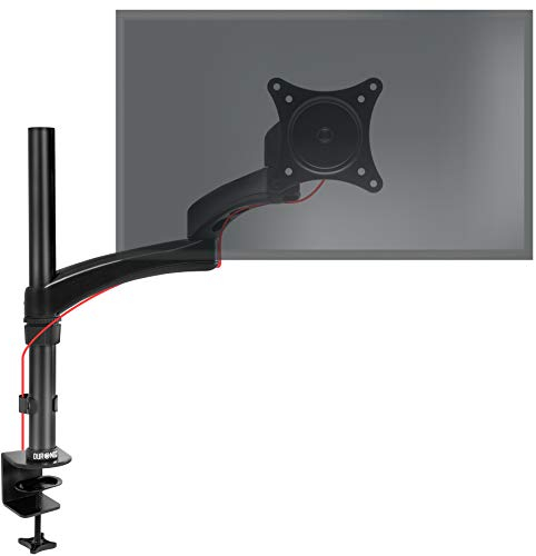 Duronic DM451X3 Soporte para Pantalla de 15 a 27 Pulgadas 8Kg máx - Altura Ajustable, Giratorio, inclinable, Brazo Extensible – Soporte para Ordenador, TV LED, LCD
