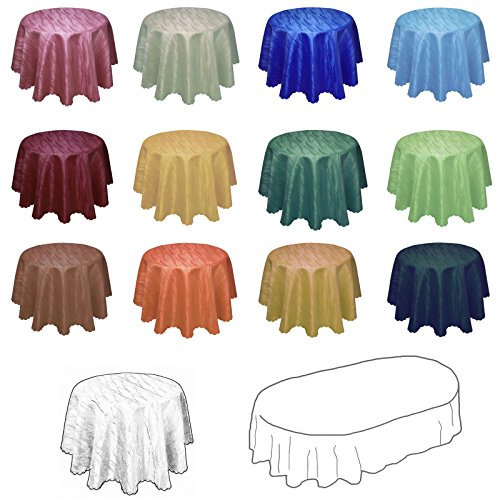 Unbekannt Damast YSN616 Tischdecke, Lotuseffekt - 160x220 cm oval - hellblau