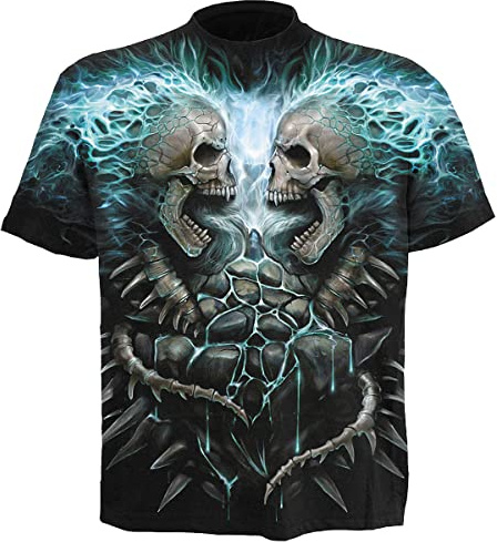 Spiral - Flaming Spine - AO T-Shirt Blk - S